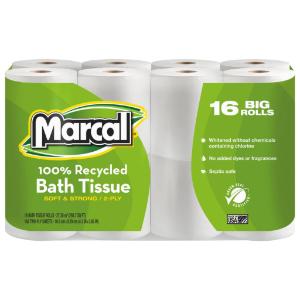 Marcal® Small Steps™ 100% Premium Recycled Two-Ply Bathroom Tissue