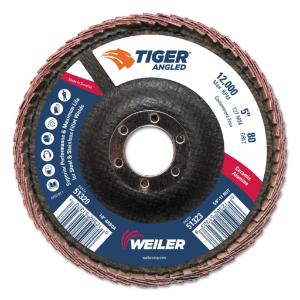 Tiger Zirconium Angled Flap Discs, 80C