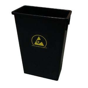 Conductive ESD trash can, square