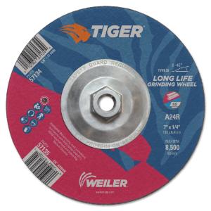 Tiger Grinding Wheels, T28, 7×<sup>5</sup>/<sub>8</sub>"