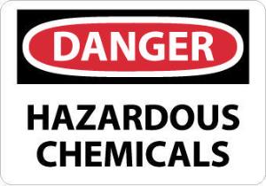 Chemical OSHA Danger Signs, Hazardous, National Marker