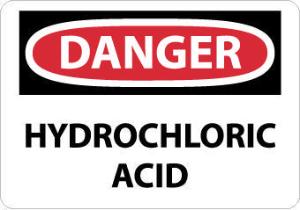 Chemical OSHA Danger Signs, Acid, National Marker