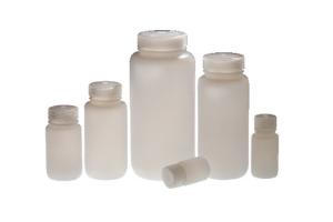 Lab Style Bottles, High-Density Polyethylene, Wide Mouth, Qorpak®