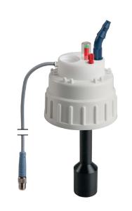 Safety waste cap, 1 capillary connector and 1 tubing connector, with level control