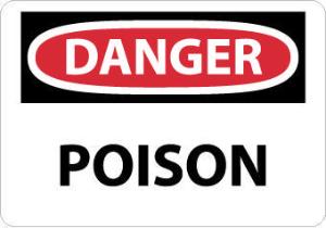 Chemical OSHA Danger Signs, Poison, National Marker