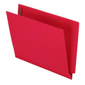 Colored double-ply end tab expansion folders with fasteners