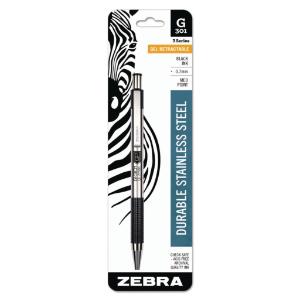 Zebra G301® Gel Retractable Roller Ball Pen