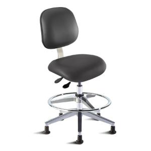 Chair EEA ISO 7, gliding, AFP, vinyl, black, 22 - 32"