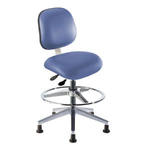 Chair EEA ISO 7, gliding, AFP, vinyl, blue, 22 - 32"