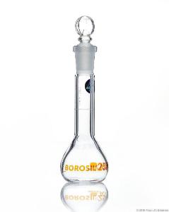 Volumetric flask wide neck 25 ml with certificate
