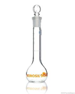 Volumetric flask wide neck 50 ml with certificate