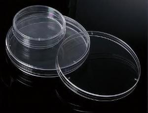 Vented petri dish, stackable