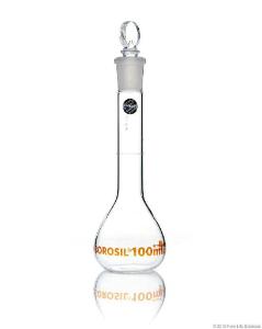 Volumetric flask wide neck 100 ml with certificate