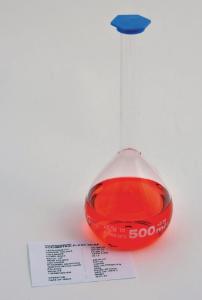 Volumetric flask, glass, class A