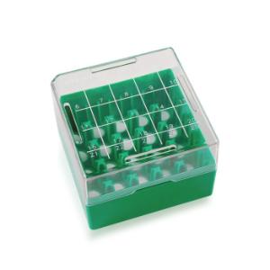 WHEATON® KEEPIT® Freezer boxes, KeepIT®-25 for external thread vials, green