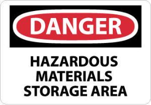 Chemical OSHA Danger Signs, Hazardous, National Marker