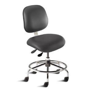 Chair EES SRS ISO 8, caster, vinyl, black, 18 - 22"