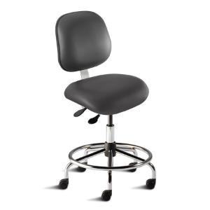 Chair EES SRS ISO 8, caster, vinyl, black, 21 - 28"
