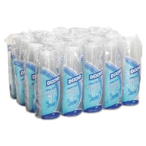 Dixie® Clear Plastic PETE Cups, Essendant