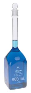 KIMAX® Volumetric Flask with [ST] Glass Stopper, Square, Class A