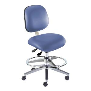 Chair EEA ISO 8, caster, AFP, vinyl, blue, 19 - 26"
