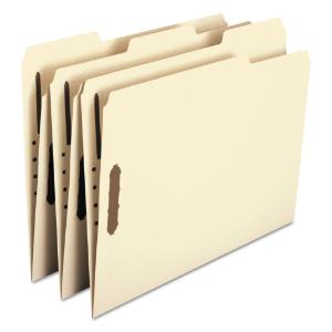 Top tab fastener folders