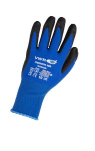 Cut protection gloves, PU coating, blue/black