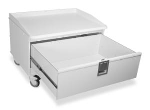 Centrifuge cart, open drawer