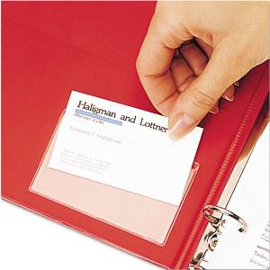 Cardinal® HOLDit!® Poly Business Card Pocket, Essendant
