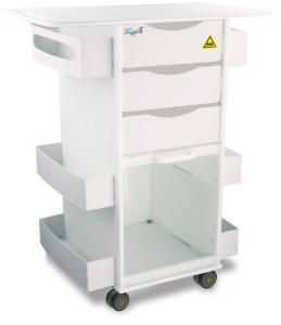 MRI Core DX Extended Top Storage Cart, Polyethylene, TrippNT
