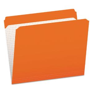 Double-ply reinforced top tab colored file folders