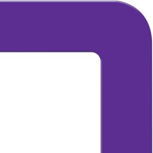 Floor marking shape round corner, purple