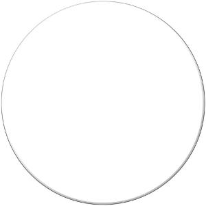 Floor marking shape circle white