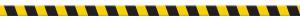 Floor marking strip , black yellow stripes