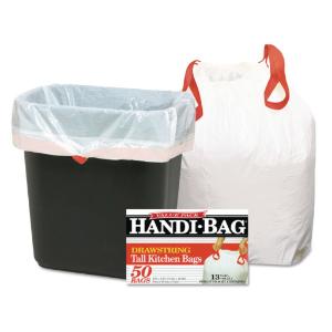 Handi-Bag® Drawstring Trash Liners, Super Value Pack, Essendant