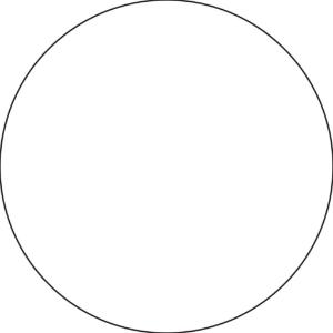 Floor marking shape circle