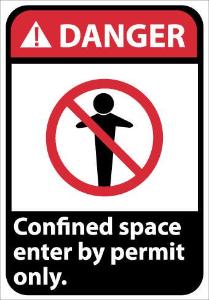 Confined Space ANSI and Bilingual Signs, National Marker