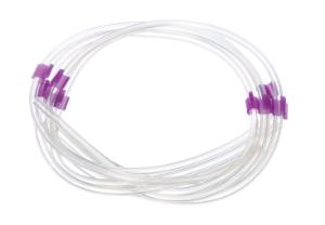 Tubing, silicone, 2 mm Int.Ø, purple/purple