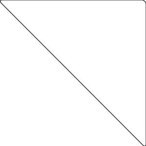 Floor marking shape triangle