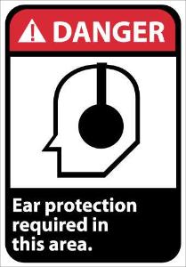 Personal Protection (PPE) ANSI Danger Signs, National Marker