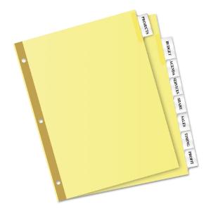 Dividers with double-sided gold reinforcing strip