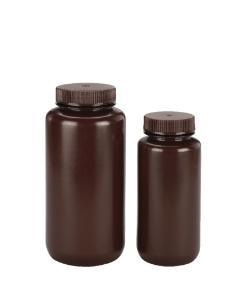 VWR® Wide Mouth Laboratory Bottles, Amber HDPE