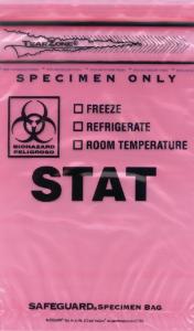 STAT Biohazard Bag with Document Pouch