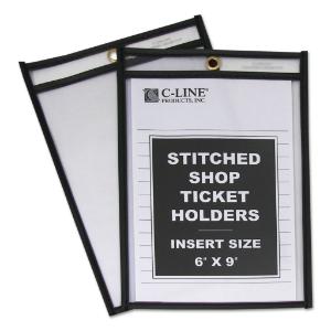 Shop ticket holder with reinforced edges