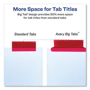 Big tab paper dividers