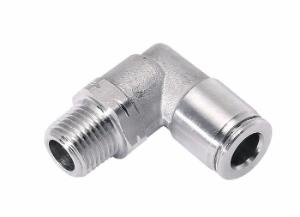 Stainless Steel Male Threaded Elbow to Push-to-Connect Adapters