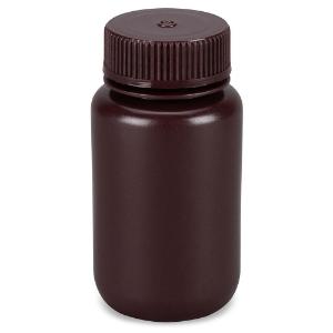 Amber HDPE bottle, 125 ml