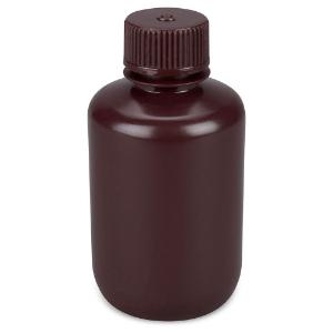 Amber HDPE bottle, 125 ml