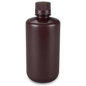 Amber HDPE bottle, 1 L