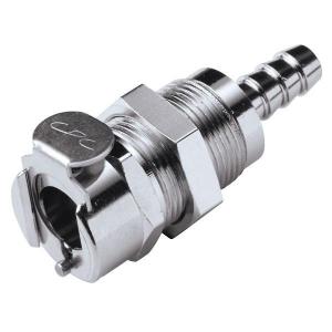 CPC® Metal Quick-Disconnect Fittings, Panel-Mount Hose Barb Bodies